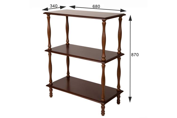 Этажерка П 9 средне-коричневый-11