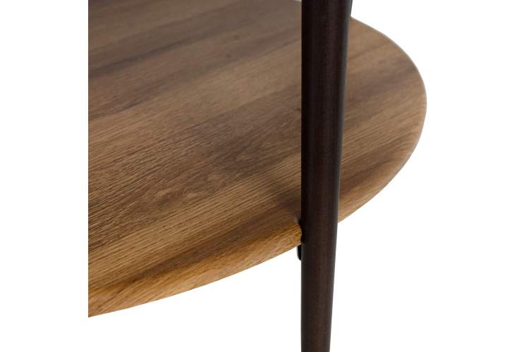 Стол журнальный BeautyStyle 29 дуб вотан/черный-2