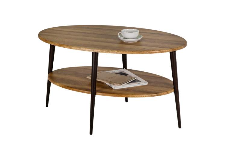 Стол журнальный BeautyStyle 29 дуб вотан/черный-1