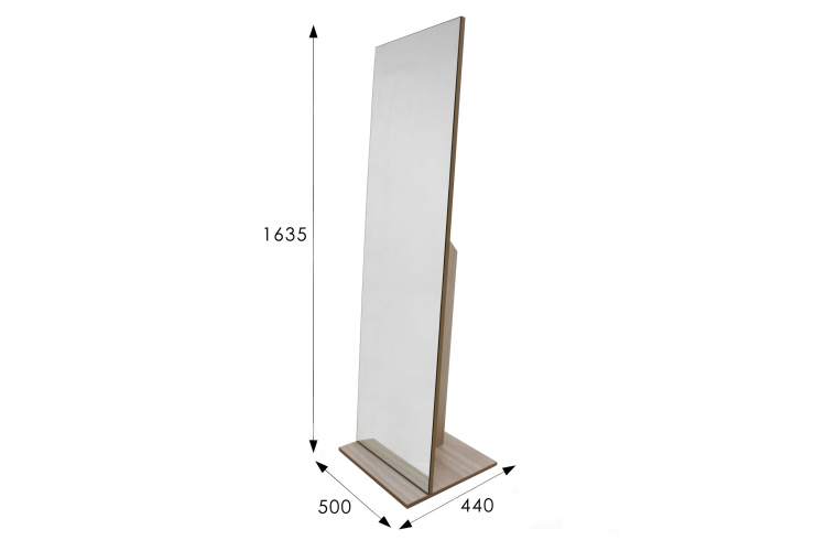 Зеркало напольное Стелла 2 шимо светлый 163,5 см x 50 см-8