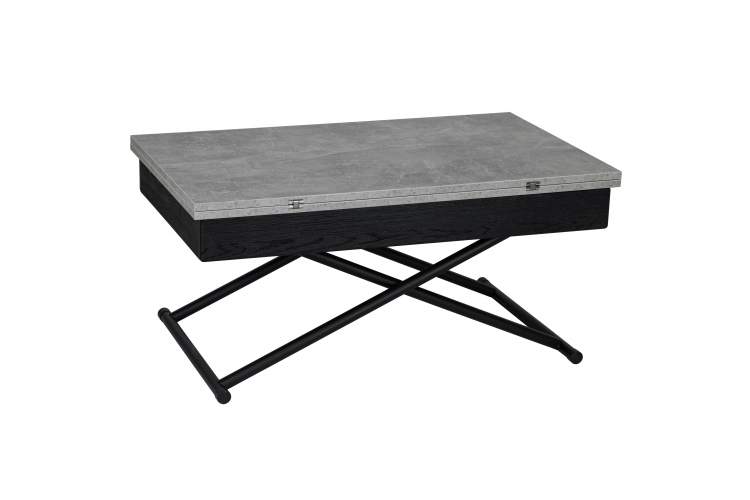 Стол-трансформер Лерон ателье светлое/черный-3