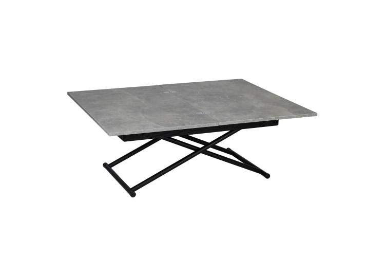 Стол-трансформер Лерон ателье светлое/черный-9