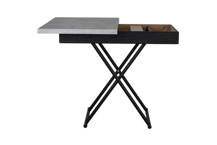 Стол-трансформер Лерон ателье светлое/черный-10