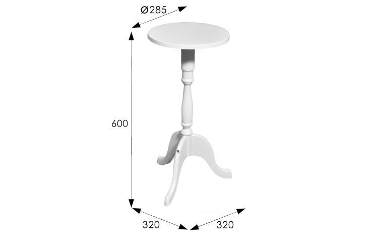 Подставка под цветы напольная П2 белый-10