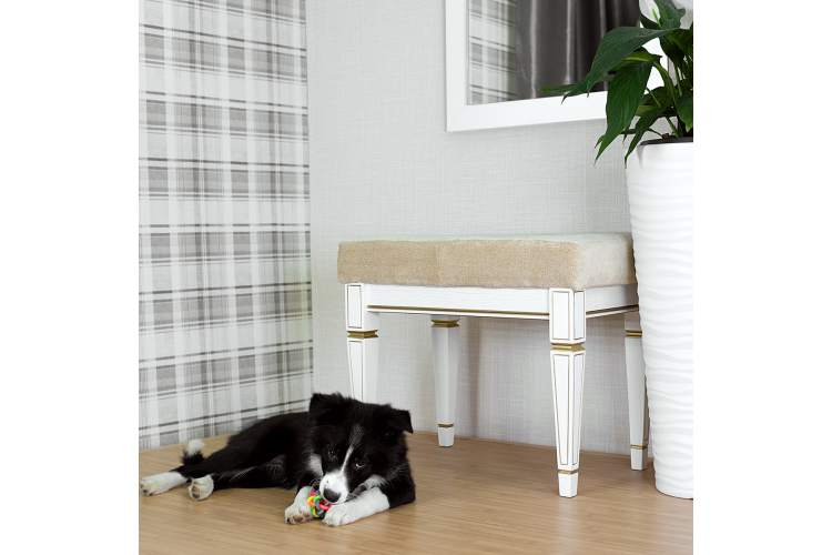 Банкетка Васко В 97Н белый ясень/золото-8