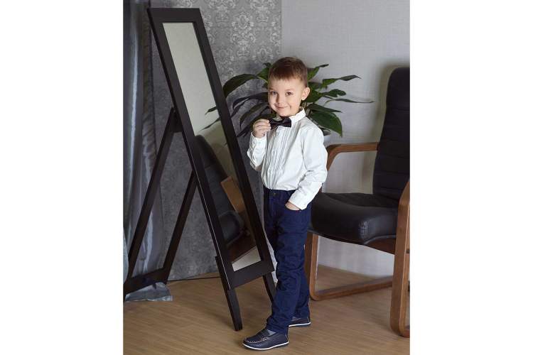 Зеркало напольное BeautyStyle 1 черный 138 см х 35 см-6