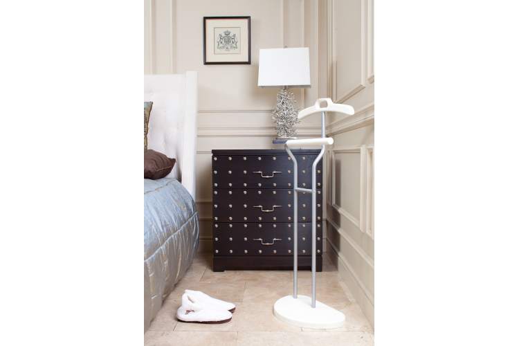 Вешалка костюмная Д 10 металлик/ слоновая кость-4