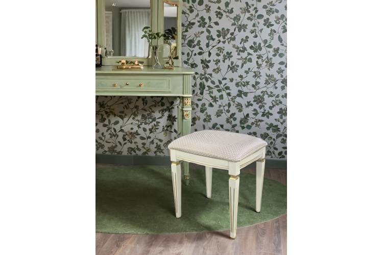 Банкетка Васко В 107Н слоновая кость/золото, Атина ваниль-4