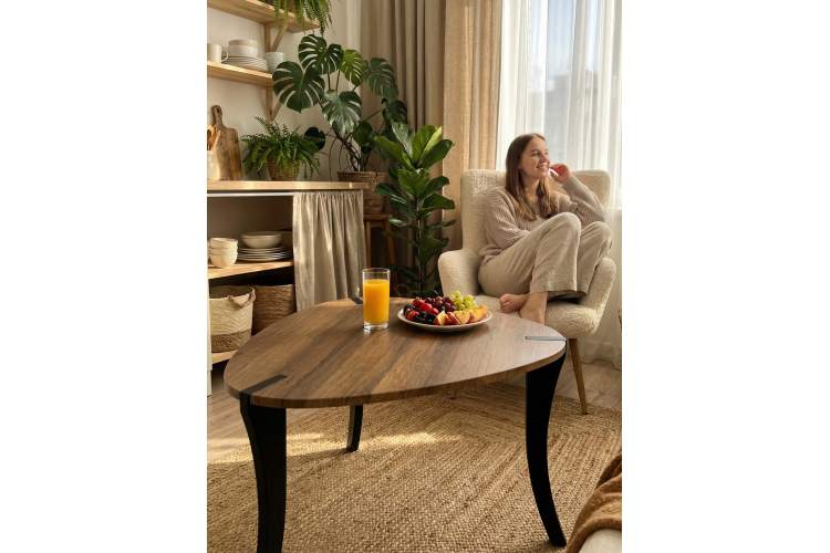 Стол журнальный BeautyStyle 34 дуб вотан/черный-22