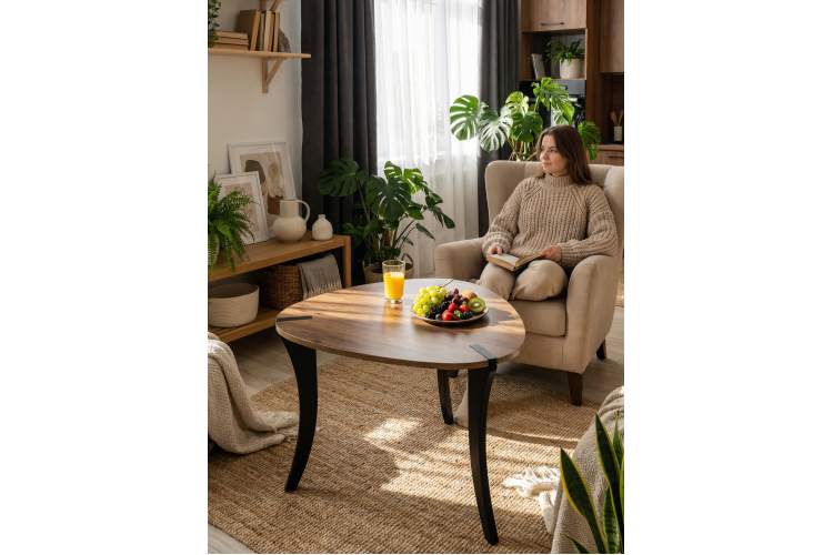 Стол журнальный BeautyStyle 34 дуб вотан/черный-23