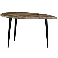 Стол журнальный BeautyStyle 28 дуб крымский состаренный/черный в гостиную