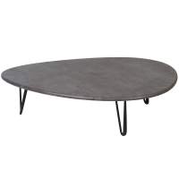 Журнальный стол Стол журнальный Дадли серый бетон/чёрный