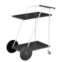 Стол сервировочный Новум белый/серый графит/серый бетон