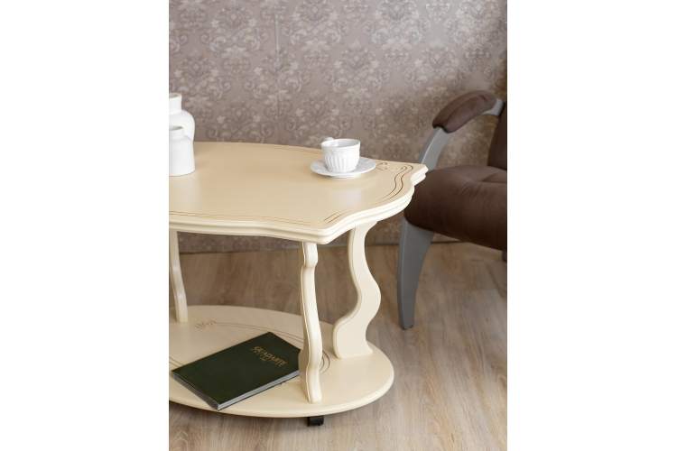Стол журнальный Берже 3 слоновая кость-11
