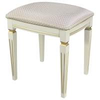 Банкетка Васко В 107Н слоновая кость/золото, Атина ваниль в гостиную