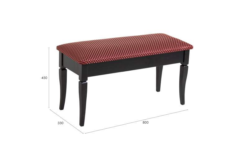 Банкетка Вивальди М с ящиком венге, ткань коронка-6