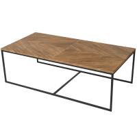 Стол журнальный Эклектик дуб американский/чёрный в гостиную