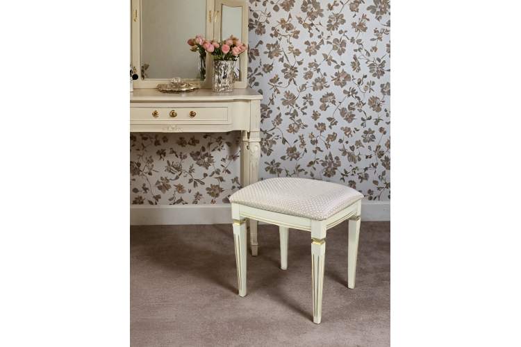 Банкетка Васко В 107Н слоновая кость/золото, Атина ваниль-3