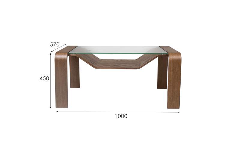 Стол журнальный Гурон 1 орех американский-6