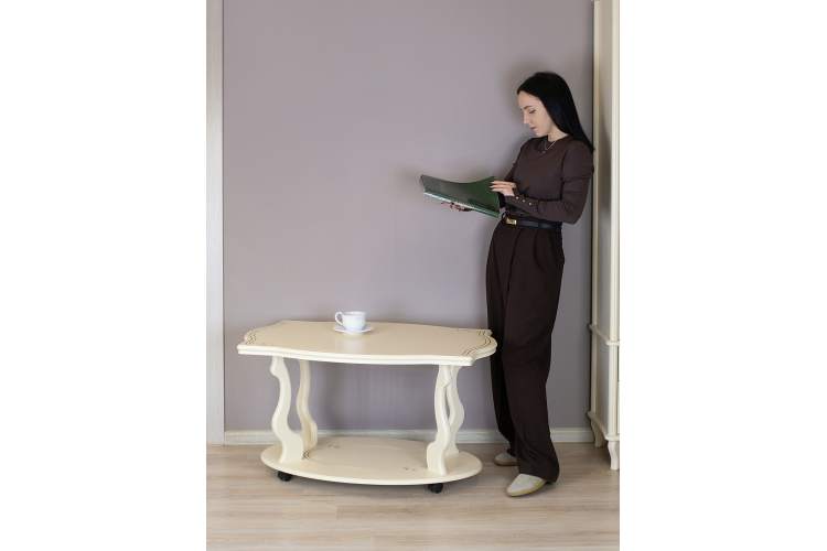 Стол журнальный Берже 3 слоновая кость-13