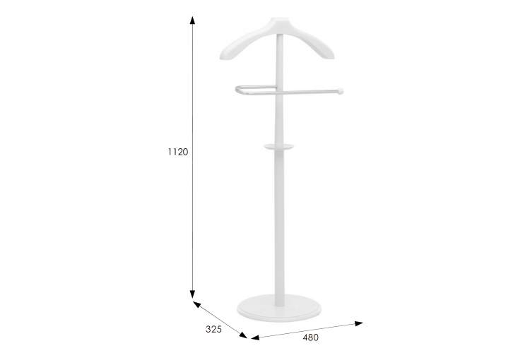 Вешалка костюмная В 25Н белый-6