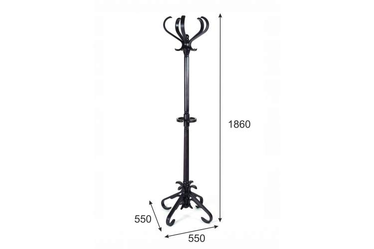 Вешалка напольная В 10Н венге-1