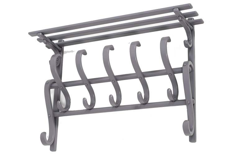 Вешалка настенная В 7Н серый