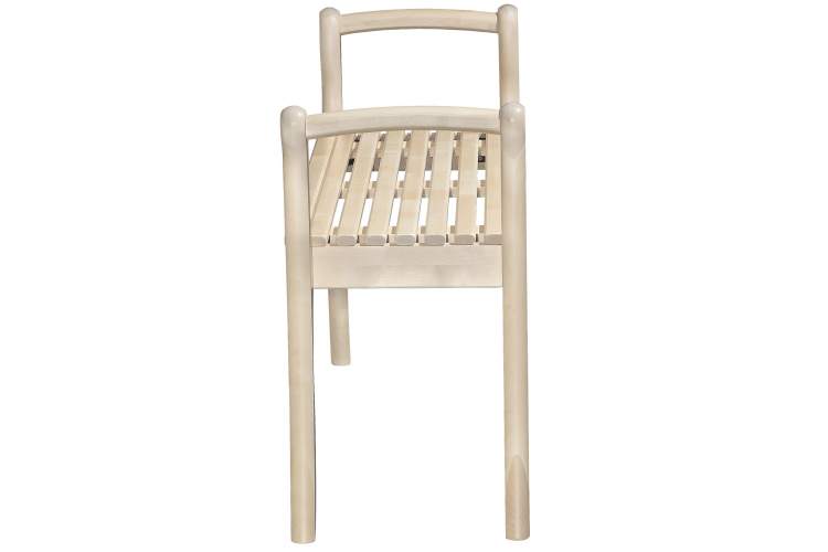 Скамья для прихожей с подлокотниками массив, каркас лак-6