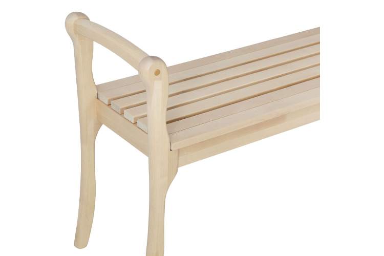 Скамья для прихожей с подлокотниками массив, каркас лак-9