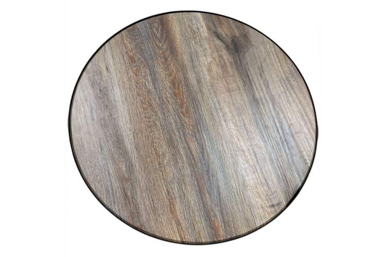 Стол журнальный МеталлАрт М011 БОЛЬШОЙ коричневый дуб/черный-2