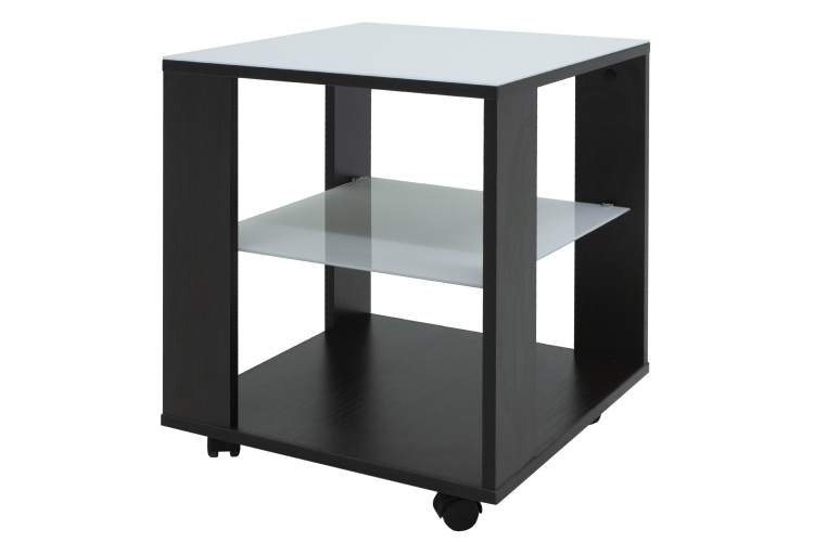 Стол журнальный BeautyStyle 6 венге/стекло белое