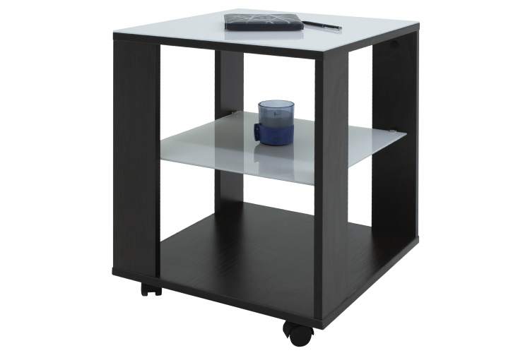 Стол журнальный BeautyStyle 6 венге/стекло белое-8