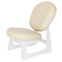 Кресло для отдыха Смарт G Силуэт экокожа Ева 2, каркас молочный дуб в гостиную