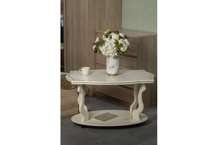 Стол журнальный Берже 3 слоновая кость-9