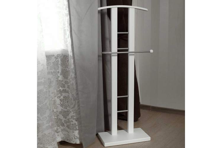 Вешалка костюмная ГАЛАНТ 321 металлик/белый-8