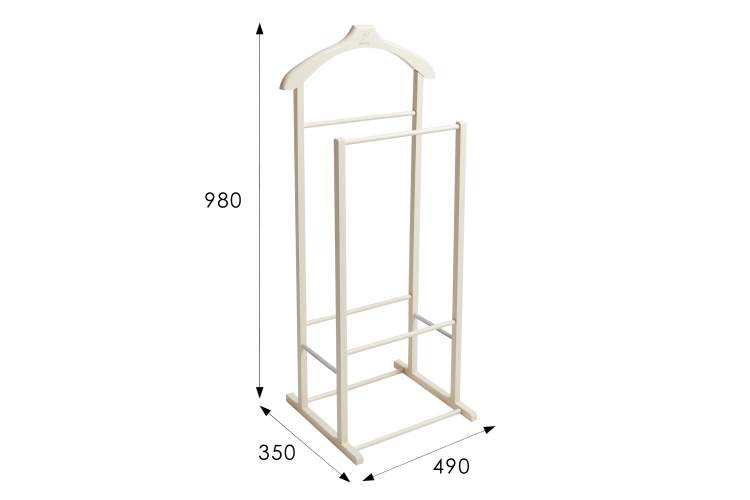 Вешалка костюмная В 27Н слоновая кость-3