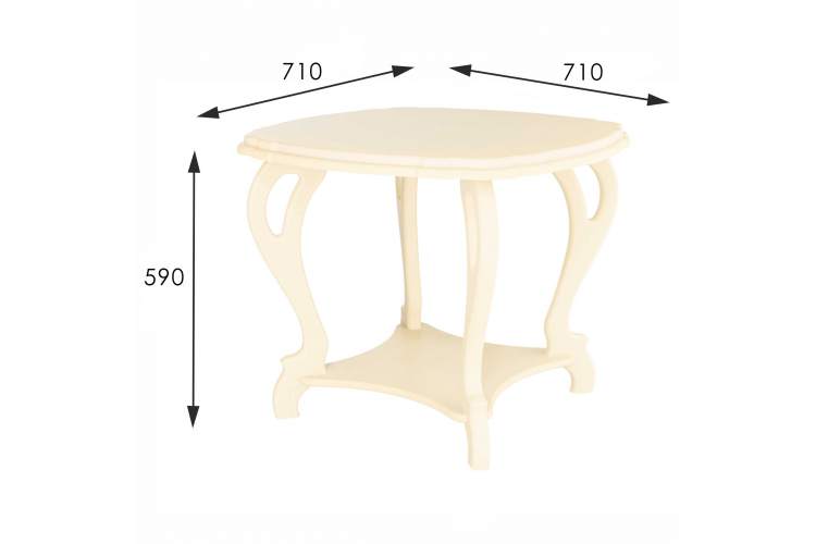 Стол журнальный Кофейный П дуб шампань Л-1