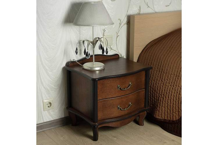 Тумбочка Джульетта 2 ящ. орех Л-7