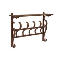 Вешалка настенная В 7Н средне-коричневый