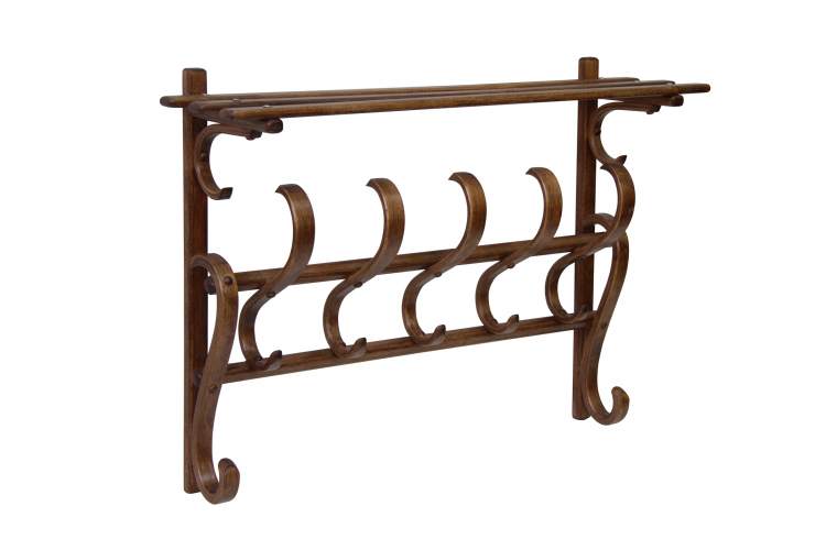 Вешалка настенная В 7Н средне-коричневый