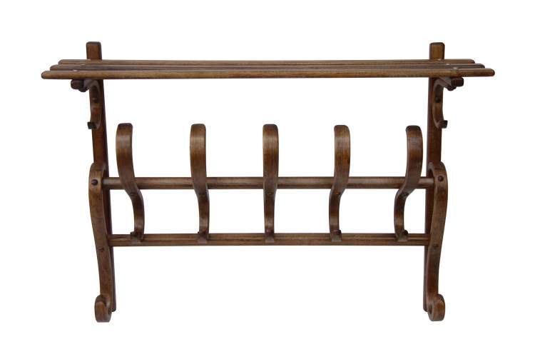 Вешалка настенная В 7Н средне-коричневый-1