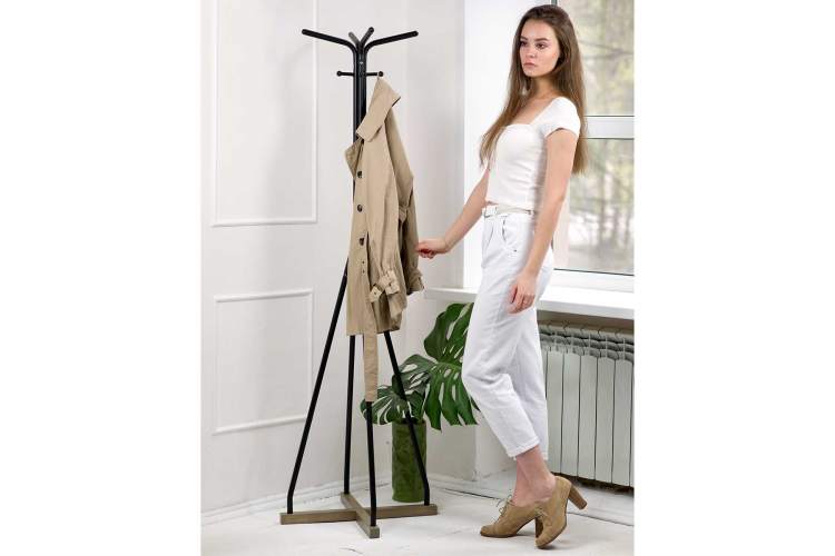 Вешалка напольная Галилео 218 черный/шимо-5