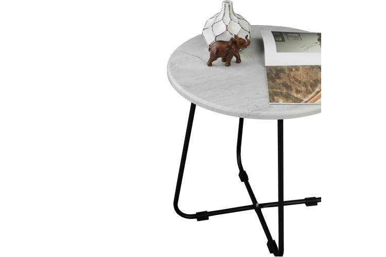 Стол журнальный BeautyStyle 14 дуб дымчатый/черный-8