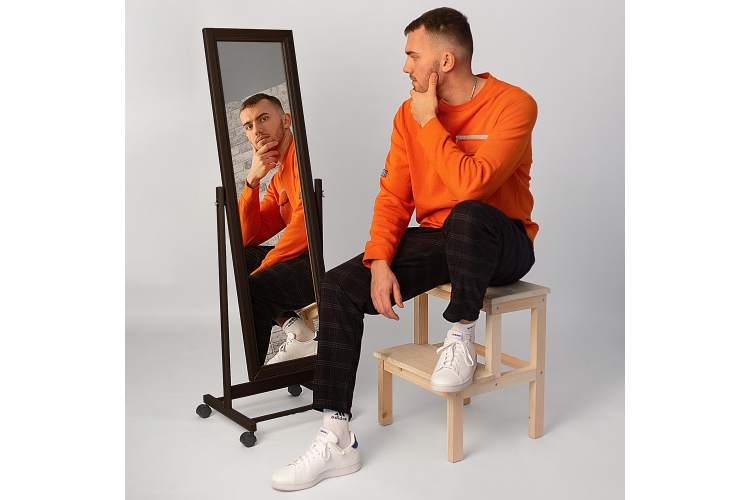 Зеркало напольное В 27Н венге 137 см х 42,5 см-10