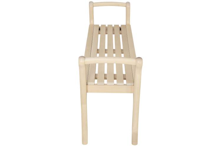 Скамья для прихожей с подлокотниками массив, каркас лак-4