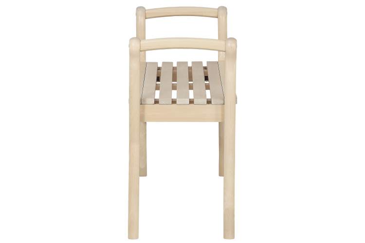 Скамья для прихожей с подлокотниками массив, каркас лак-8