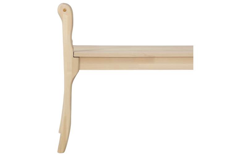 Скамья для прихожей с подлокотниками массив, каркас лак-11