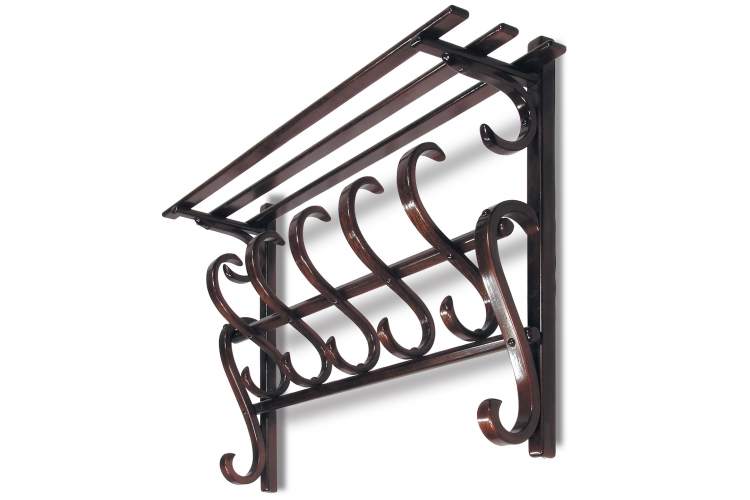 Вешалка настенная В 7Н темно-коричневый