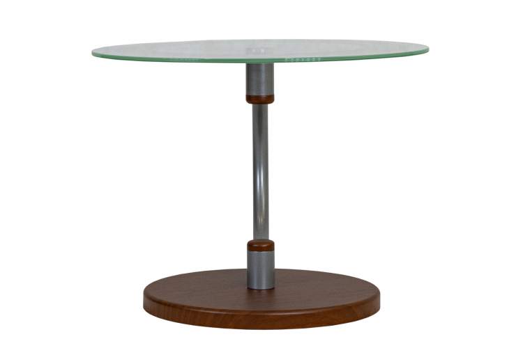 Стол журнальный Дуэт 13Н металлик/ср.-кор/прозр.-2