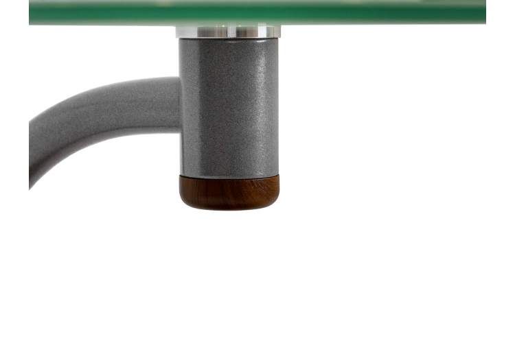 Стол журнальный Дуэт 13Н металлик/ср.-кор/прозр.-5